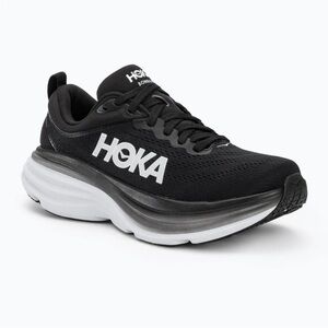 Hoka One One Bondi 8 Shoes Mens 10 Wide D Black White Athletic Sneakers